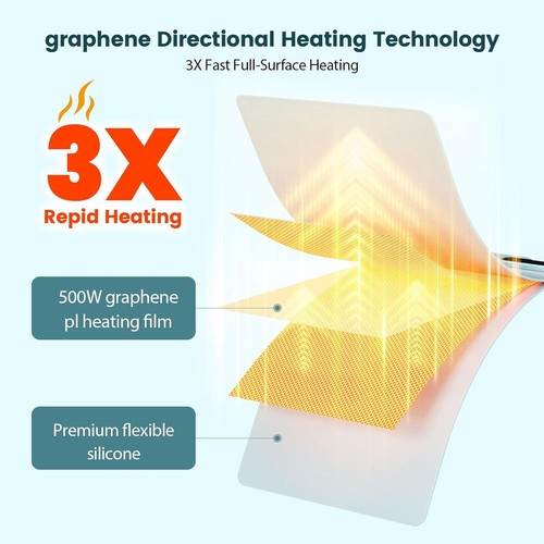 Electric Food Warming Mat with 6 Temp Levels and Timer - photo 5