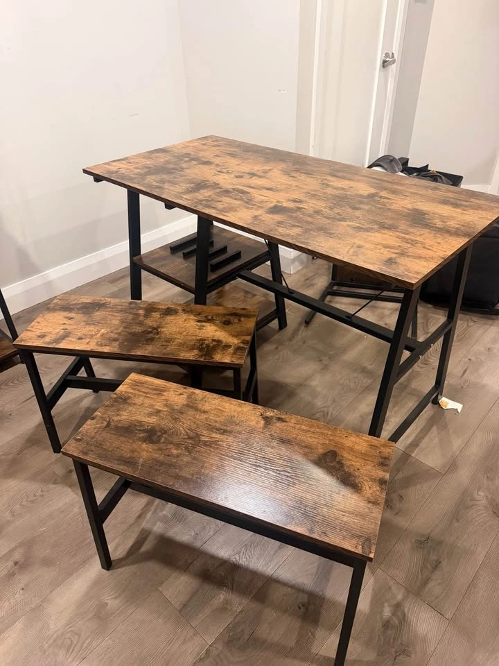 Dining Table/ Shelf/ bench with hooks - photo 3