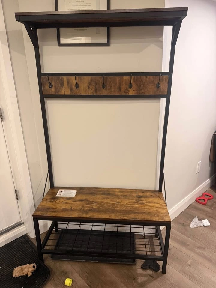 Dining Table/ Shelf/ bench with hooks - photo 5