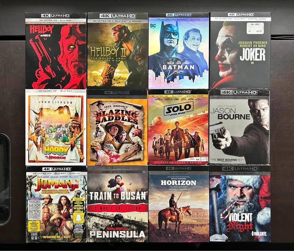 Various 4k movies