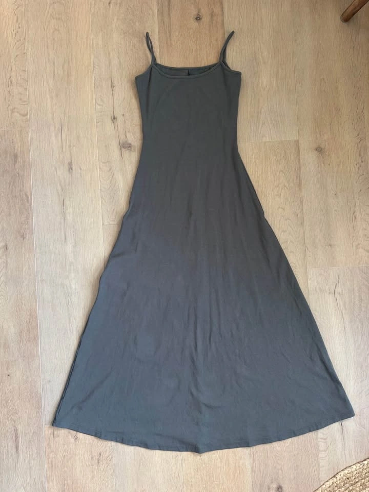 Soft Lounge Long Slip Dress in Charcoal - photo 3