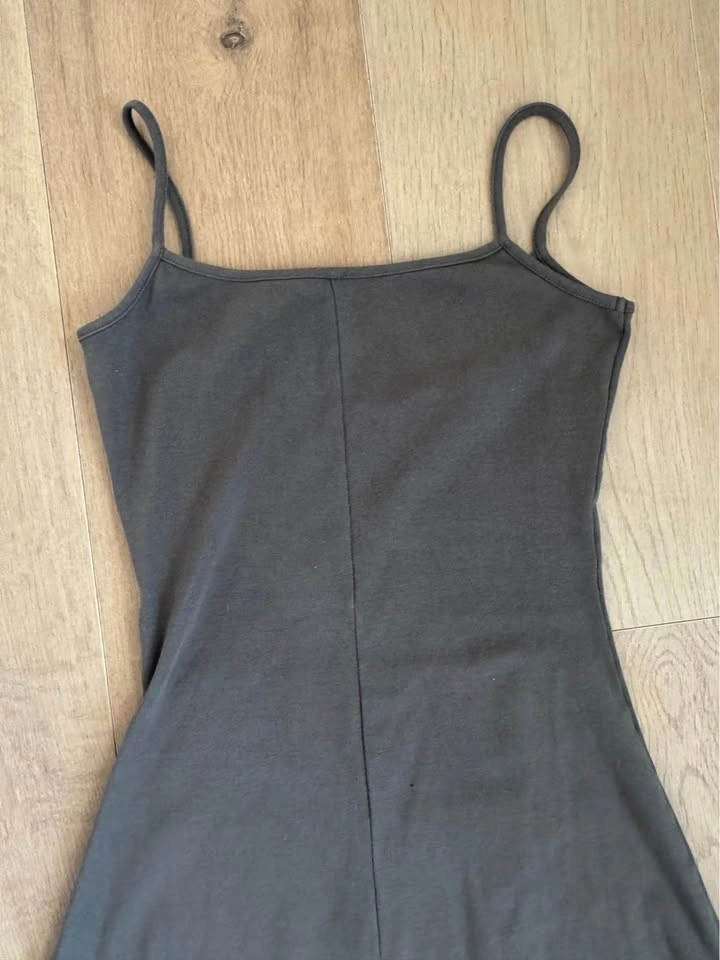 Soft Lounge Long Slip Dress in Charcoal - photo 5