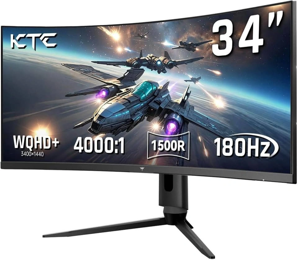 KTC 34" WQHD Curved Gaming Monitor
