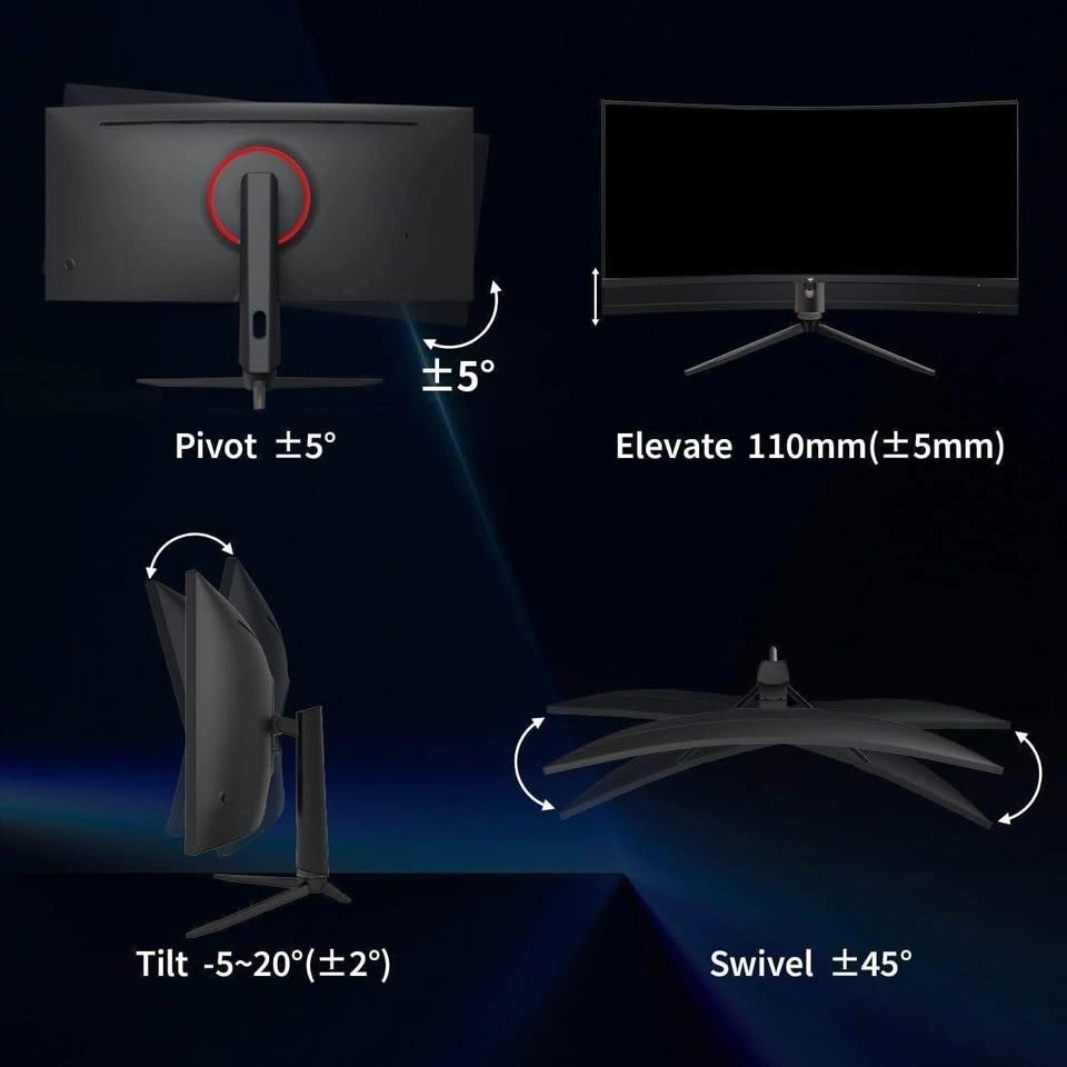 KTC 34" WQHD Curved Gaming Monitor - photo 2