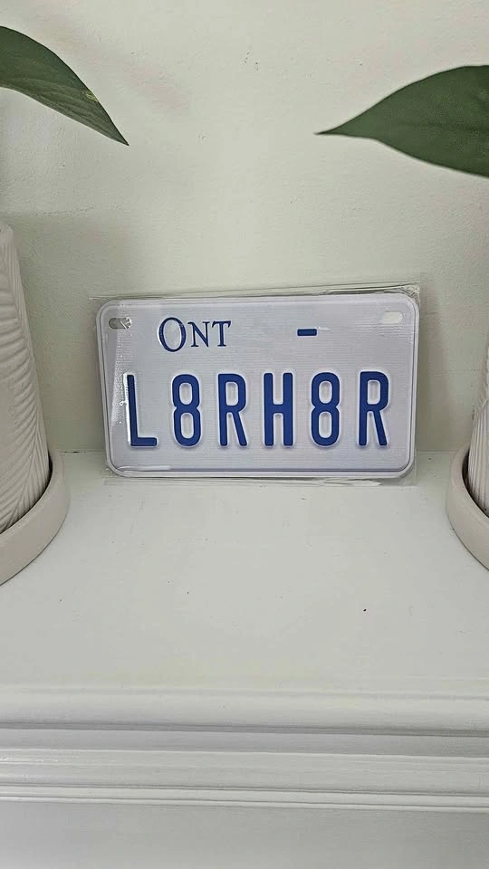 L8RH8R Bike Size 4x7 inch Aluminum Metal