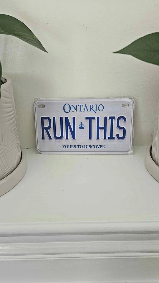 Run This Bike Size 4x7 inch Aluminum Metal