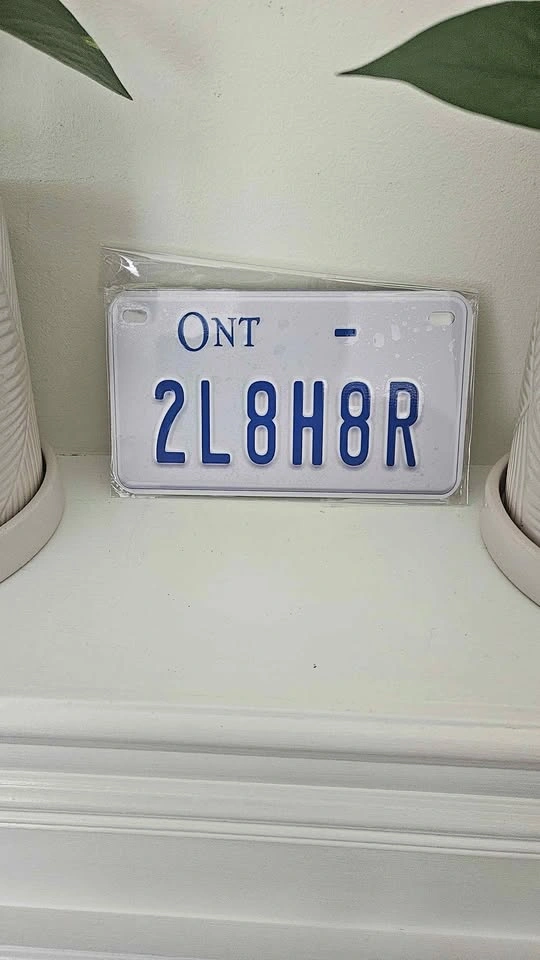 Too late H8R Bike Size 4x7 inch Aluminum Metal