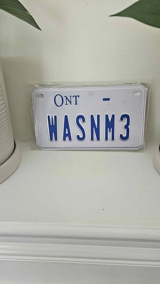 Wasn't me Bike Size 4x7 inch Aluminum Metal