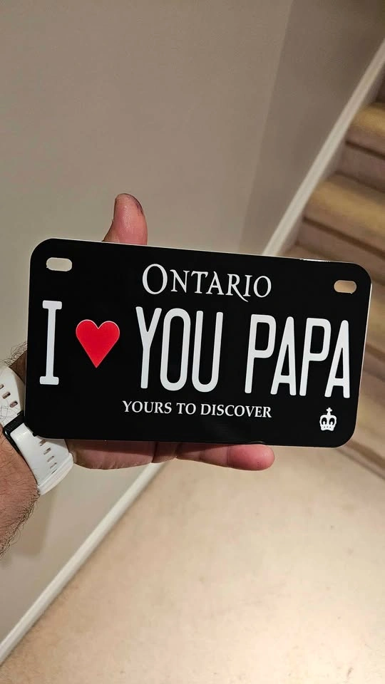 Fathers Day Perfect Gift for Dad Aluminum Custom Vanity Novelty