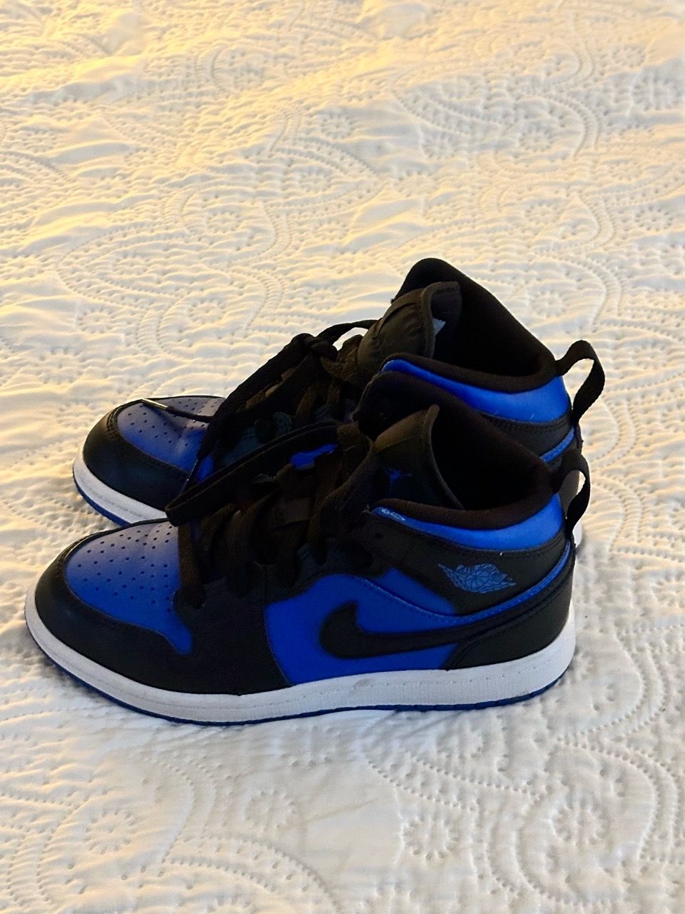 Nike Jordan Little Kid's 1 Mid Black/Royal - photo 4