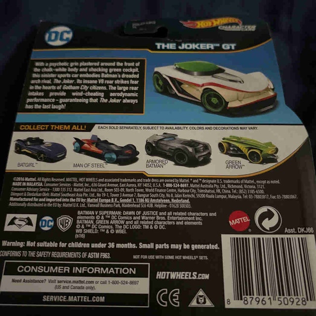 Hot Wheels DC Universe: The Joker GT Character Car - photo 2