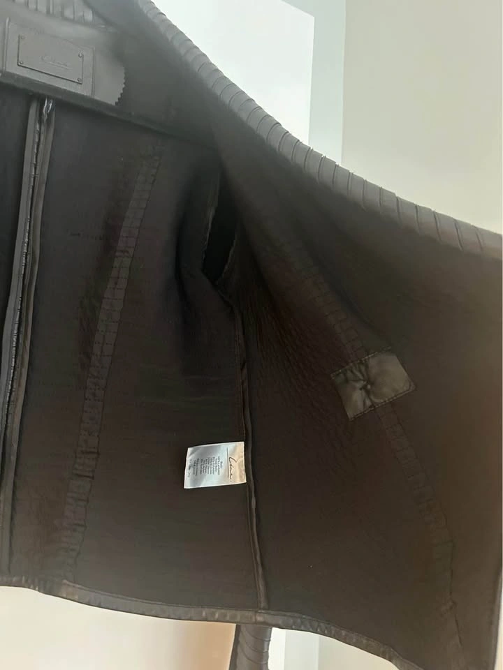 LINE the label Lambskin Leather Moto Jacket- Small - photo 5