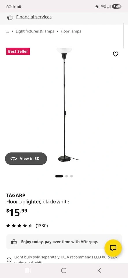 Two Black Floor Lamp with two free LED Bulbs - photo 3
