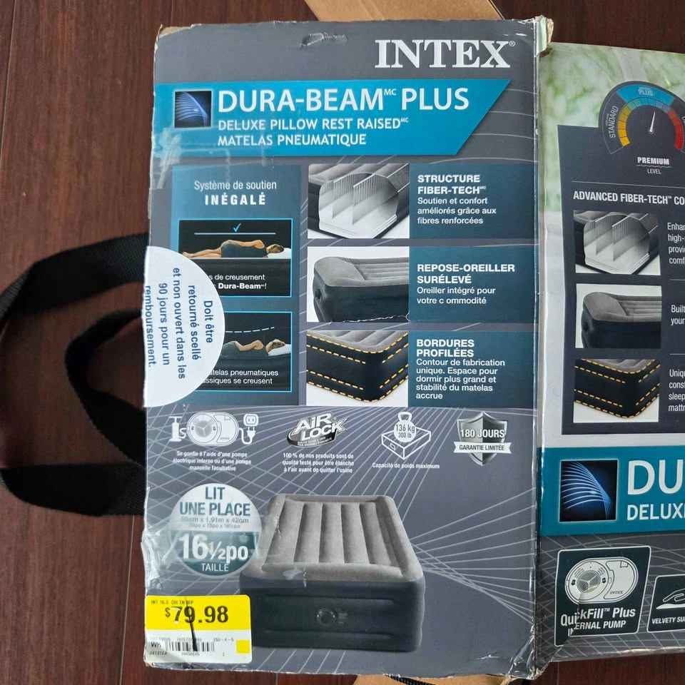 Intex Dura-Beam Plus Deluxe Pillow Rest Raised Airbed - photo 3