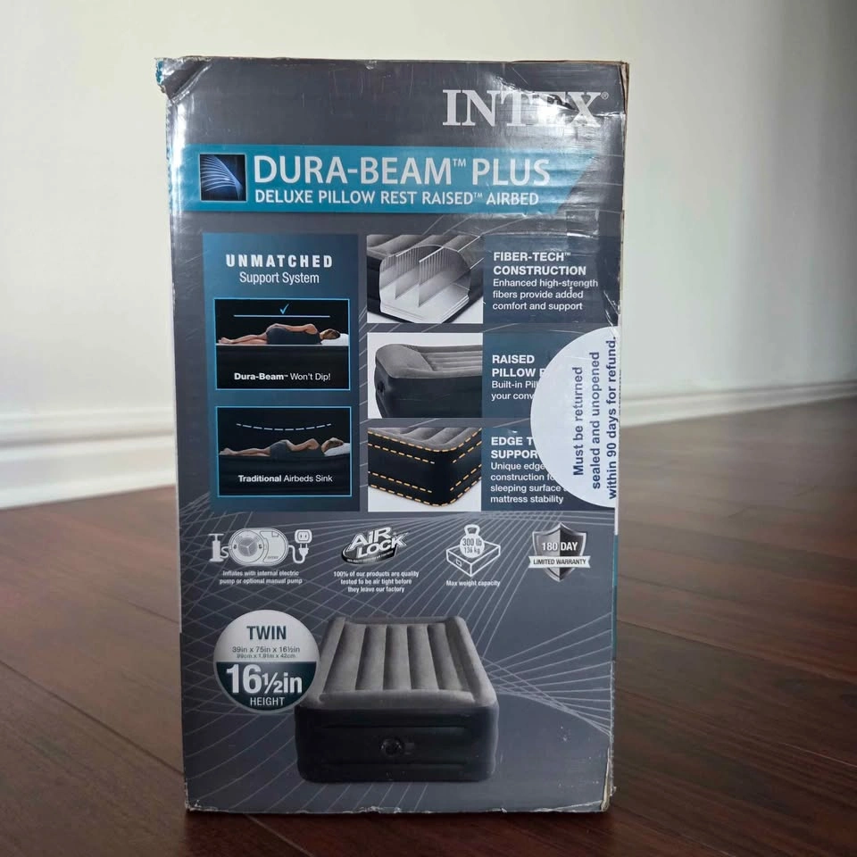 Intex Dura-Beam Plus Deluxe Pillow Rest Raised Airbed - photo 4