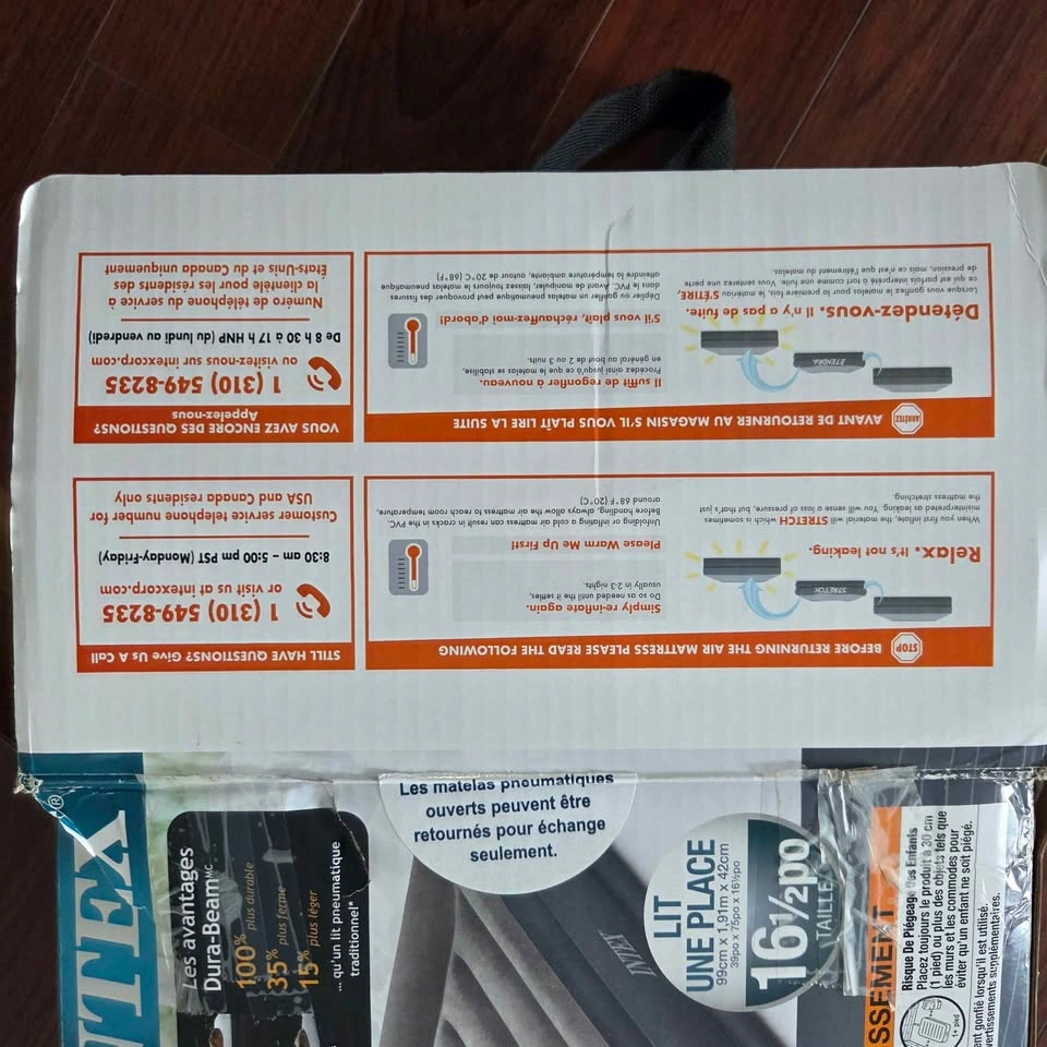 Intex Dura-Beam Plus Deluxe Pillow Rest Raised Airbed - photo 5