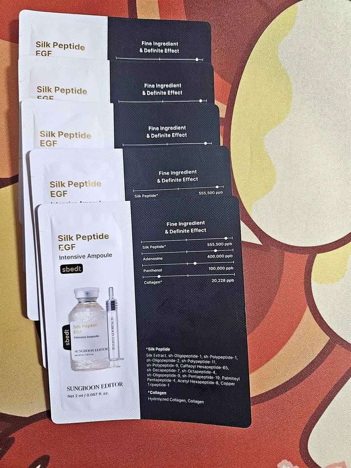 Sungboon EDITOR Silk Peptide EGF Intensive Ampoule Sample Sale