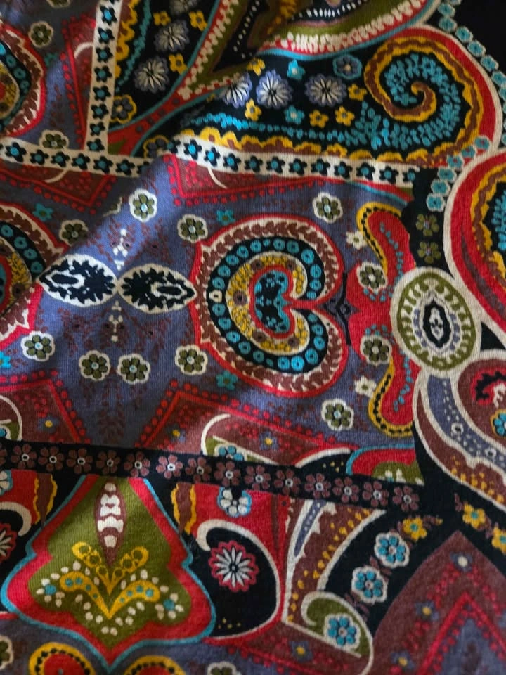Cha Cha Vente Paisley Print Long Sleeve Dress Size L - photo 2