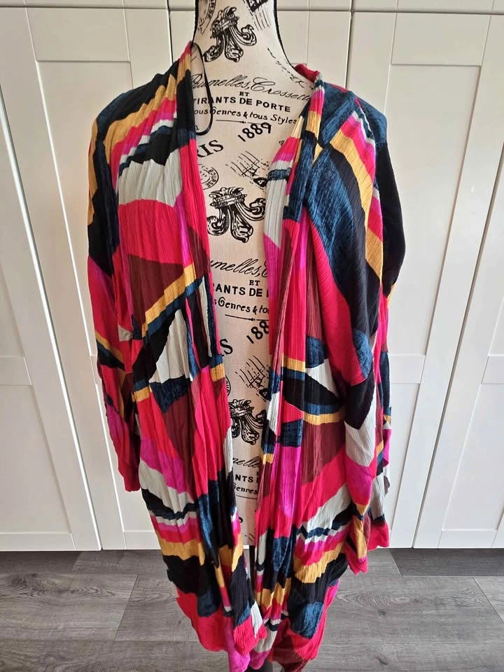 Billabong Geometric Print Kimono Cardigan