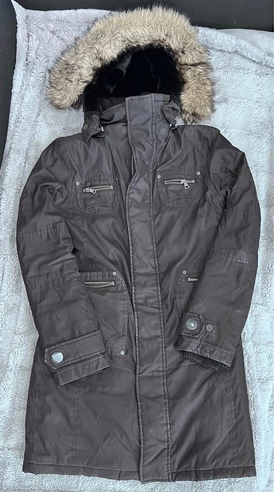 TNA Long Parka with Faux Fur Hood XXS - photo 2