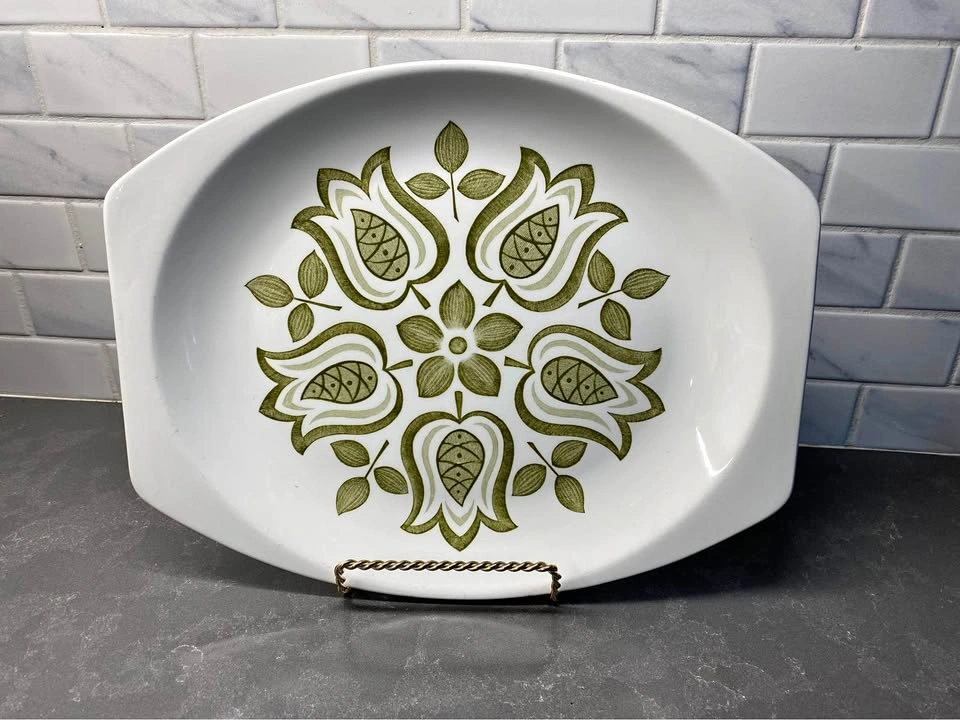 Vintage J&G Meakin Tulip Time Mid-Century Modern Serving Platter