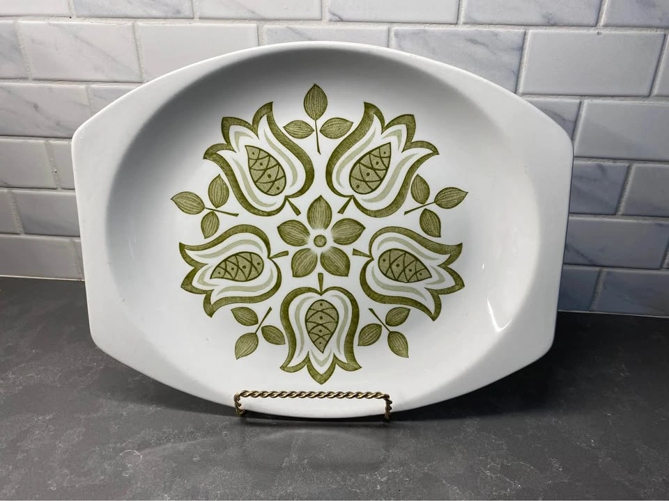 Vintage J&G Meakin Tulip Time Mid-Century Modern Serving Platter - photo 2