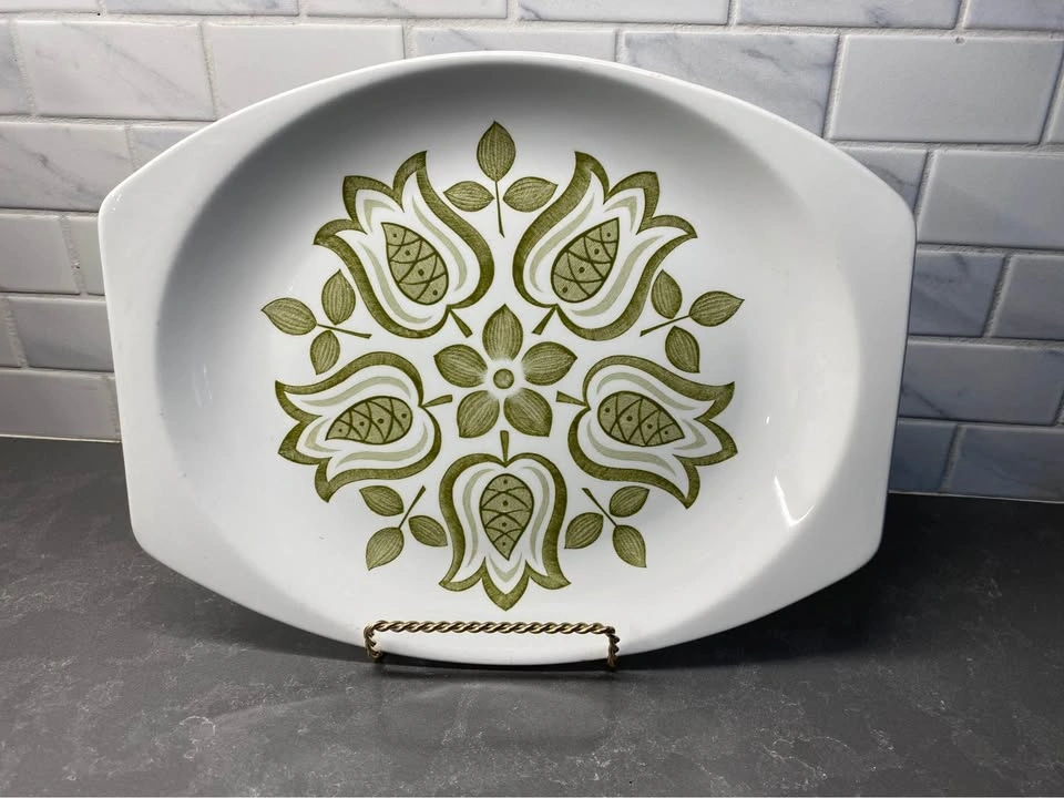 Vintage J&G Meakin Tulip Time Mid-Century Modern Serving Platter - photo 3