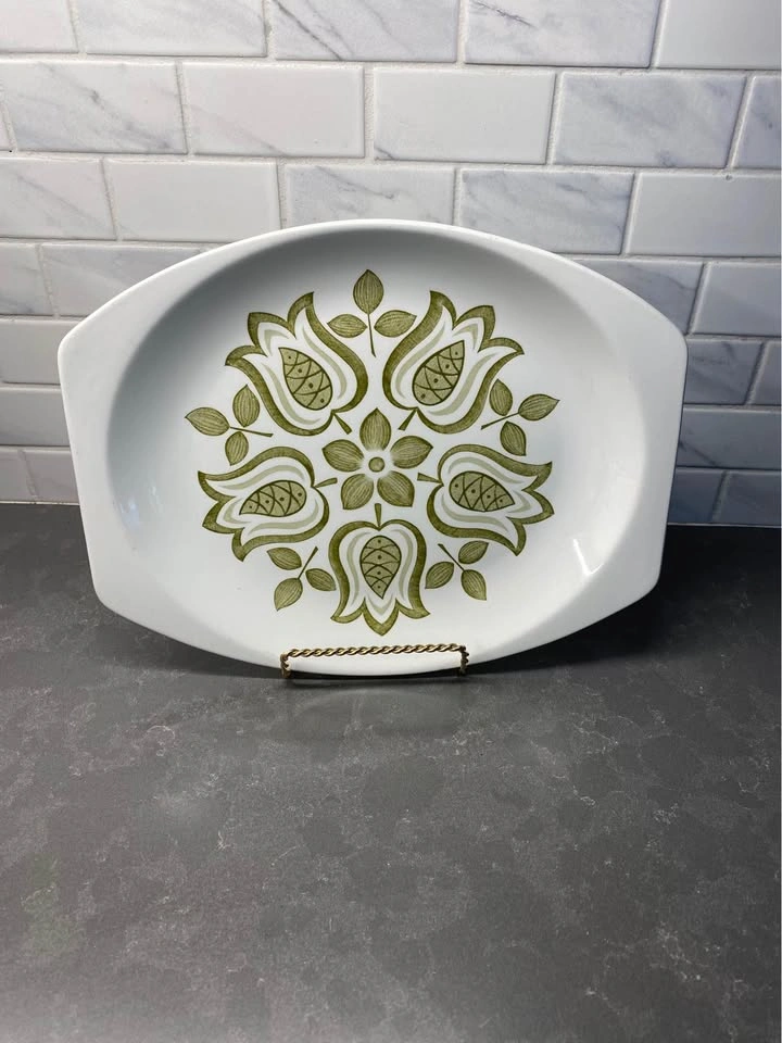 Vintage J&G Meakin Tulip Time Mid-Century Modern Serving Platter - photo 4
