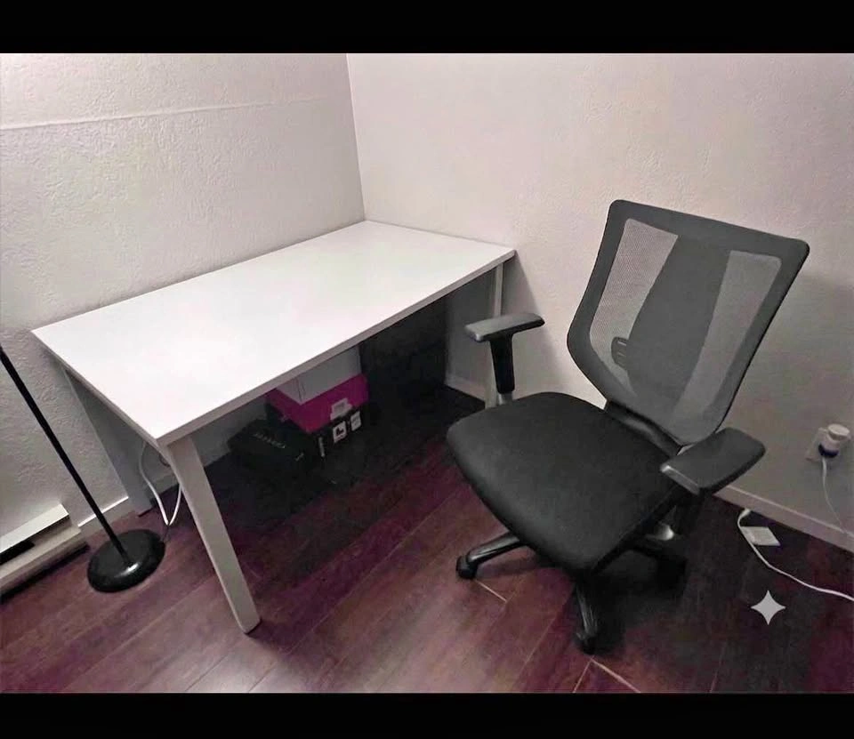 Office table and chair