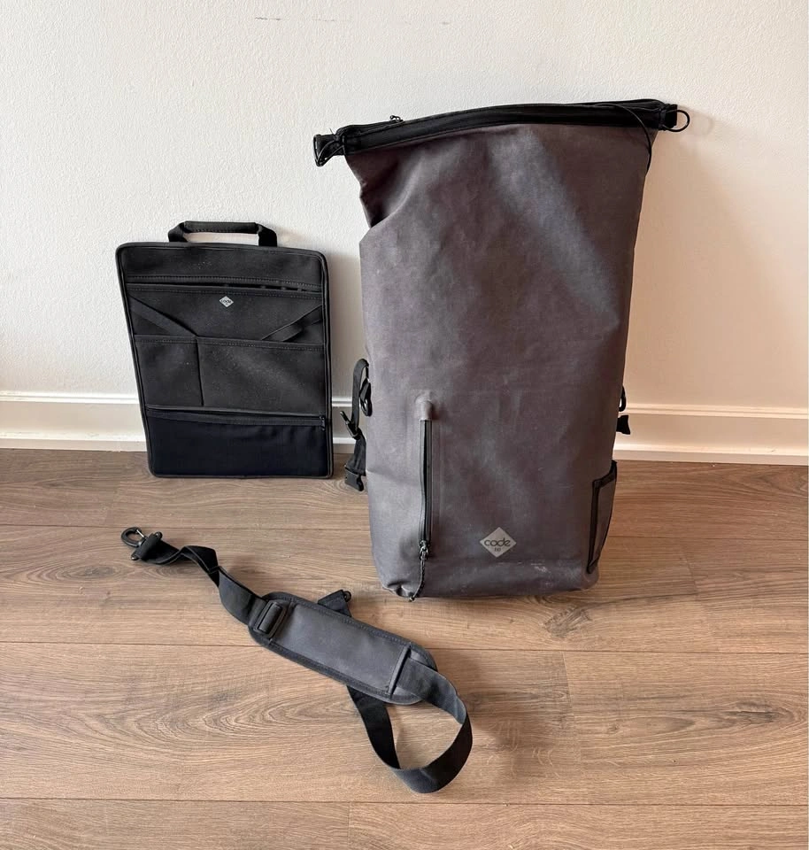 Waterproof rolltop backpack