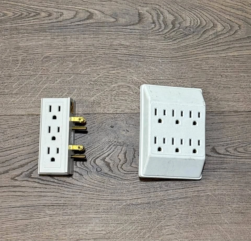 Grounded 6 plug outlet extender - $3 each