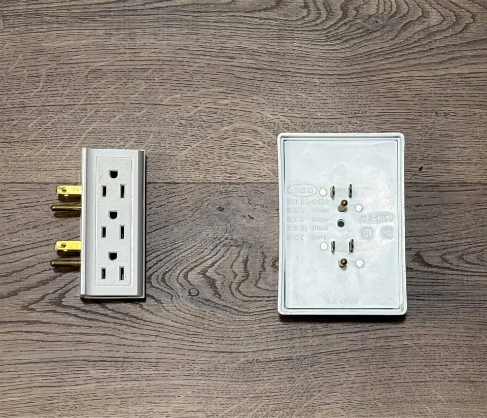 Grounded 6 plug outlet extender - $3 each - photo 2