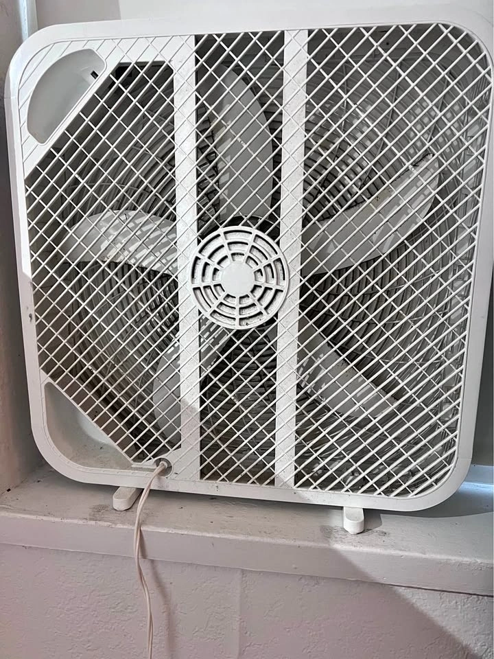 20-Inch White Box Fan