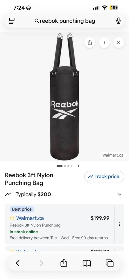 Brand new Reebok 3’ 18KG punching bag - photo 4