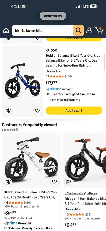 bixe Balance Bike for 18 Months - 6 Years - NEW - photo 4