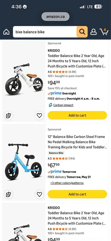bixe Balance Bike for 18 Months - 6 Years - NEW - photo 5