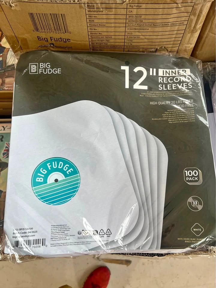Big Fudge 12-inch Vinyl Record Inner Sleeves