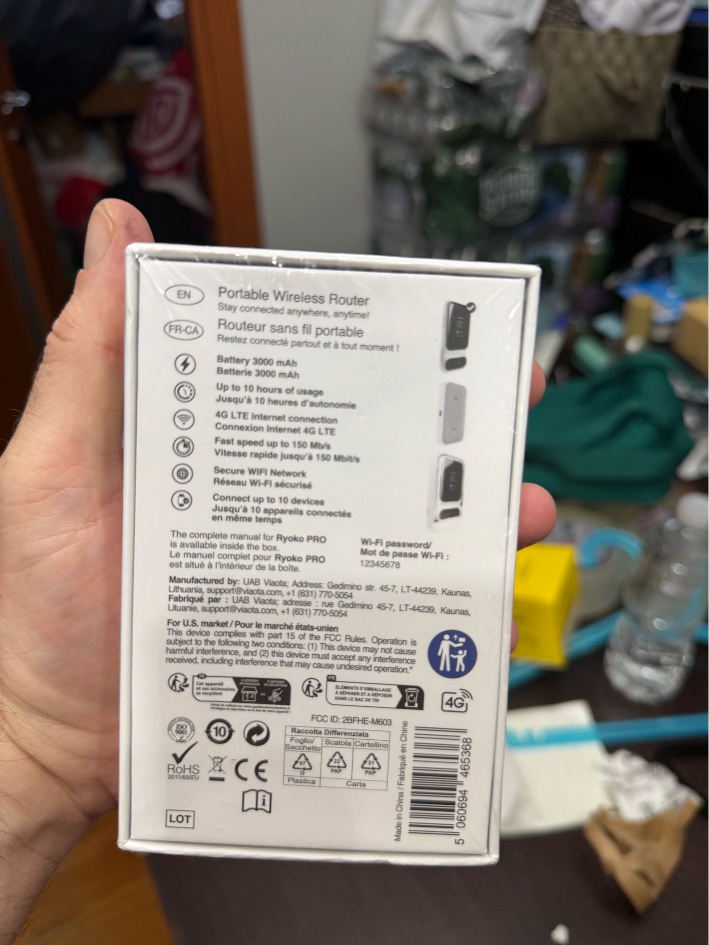 Ryoko Pro High-Speed Portable 4G LTE Wi-Fi Router New Sealed Box - photo 2