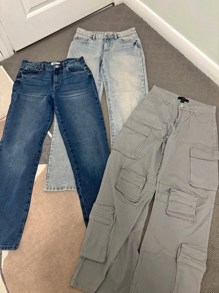 Set of 3 Women's Pants - Forever 21 Cargo Pants and Slouchy Jean