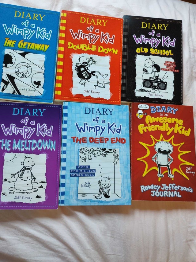 Diary of a Wimpy Kid Books 10,11,12,13,15 & Rowley Book