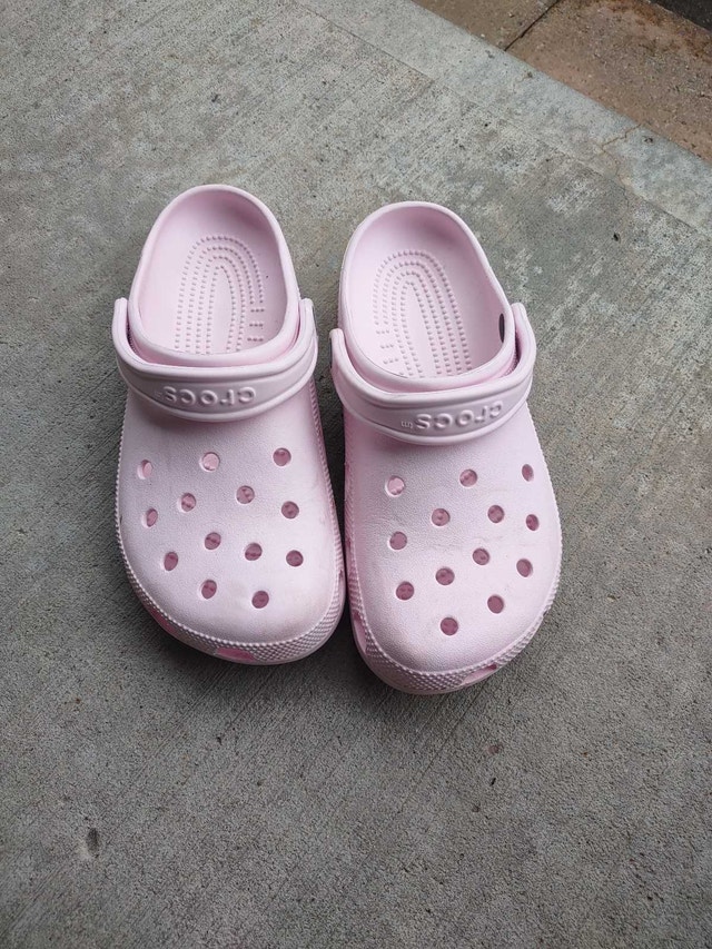 Pink Crocs Size 10 W
