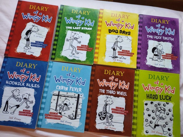 Diary of a Wimpy Kid Books 1-8 $80 for all or $10 each