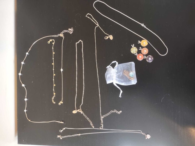Necklaces and Bracelets and Jewelry Stand