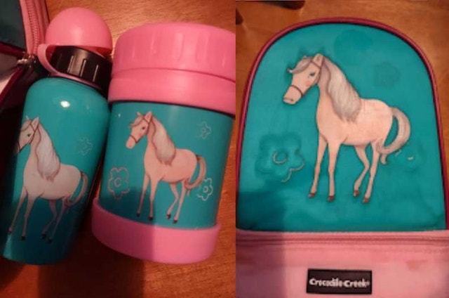 Kids lunch bag and waterbottle matching set