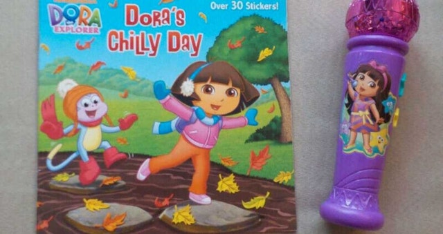 Dora Stickers & Microphone $10 for both