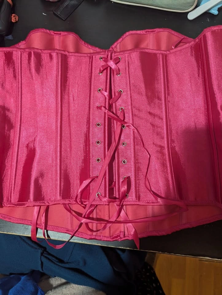 Pink boned corset 5-6XL - photo 2