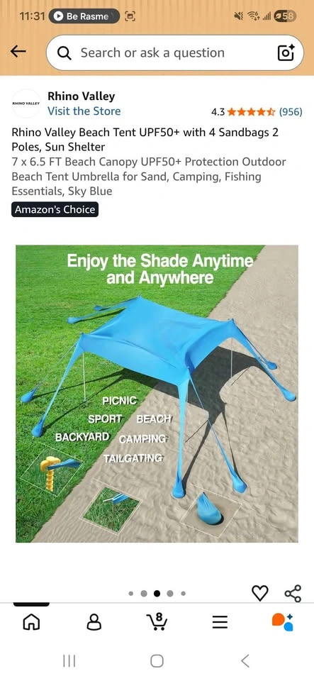 Rhino Valley Beach Tent UPF50+ - photo 5