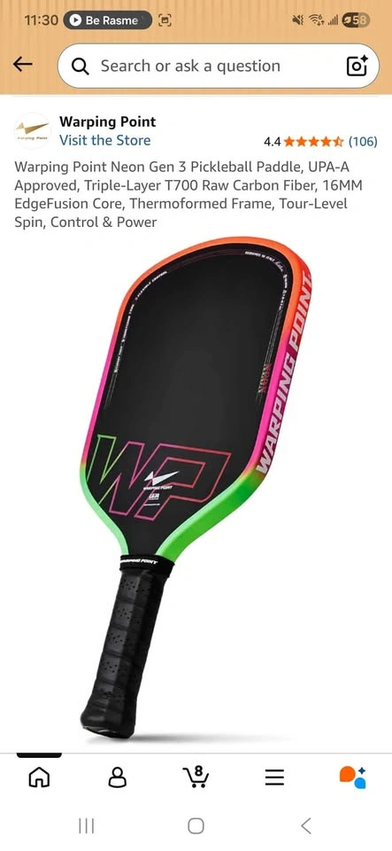 Warping Point Neon Gen 3 Pickleball Paddle - photo 2