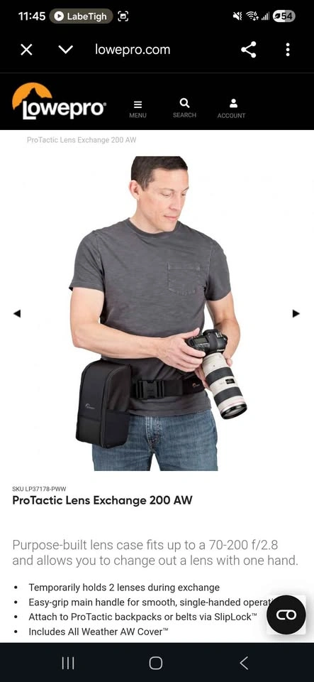 Lowepro ProTactic Lens Exchange 200 AW - photo 3