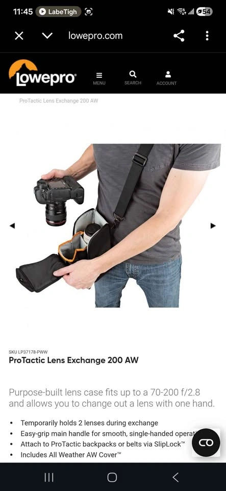Lowepro ProTactic Lens Exchange 200 AW - photo 4